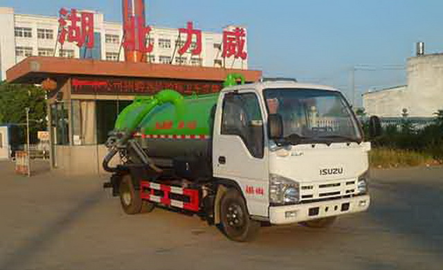 慶鈴五十鈴國五藍牌真空吸污車