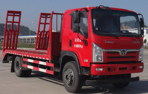 三環創客國五平板運輸車STQ5121TPBN5型挖掘機運輸車